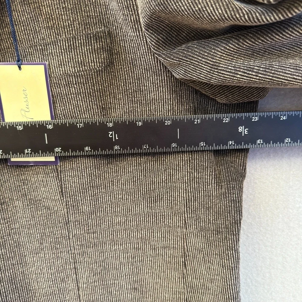 NWT Alan Flusser Men's 46L Brown Corduroy 100% Cotton Blazer Sport Coat Jacket